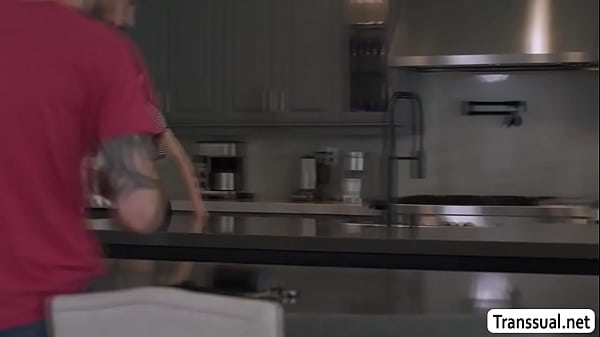 My horny wife rides my cock on the kitchen table